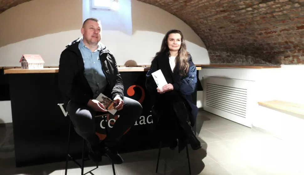 POŽEGA - direktorica TZ-a grada Požege Mirna Šimunović Svoboda i predsjednik Udruženja obrtnika Požega Željko Pojer.<br>OŽUJAK 2024.