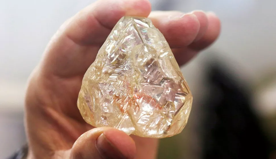epa06367592 An un dated handout photo made available by the Peace Diamond showing the Peace Diamond which is the world’s 14th largest diamond at 709 carats. Discovered by impoverished diggers in Sierra Leone. Media Reports on 04 December 2017 state that the 709 carats Peace Diamond has been auctioned in New York, USA on 04 December 2017 and has been sold to Laurence Graff, chairman of Graff Diamonds, for 6.5 million US dollars or 5.5 million euros, with all the auction proceeds going directly to the government of Sierra Leone and the artisanal diggers. The Peace Diamond will provide vital life-saving infrastructure to the diggers and their communities who currently have no clean water, electricity, medical facilities, schools, and roads. It will help the poorest people in the world and provide hope for a better future. EPA/PEACE DIAMOND/HANDOUT HANDOUT EDITORIAL USE ONLY/NO SALES