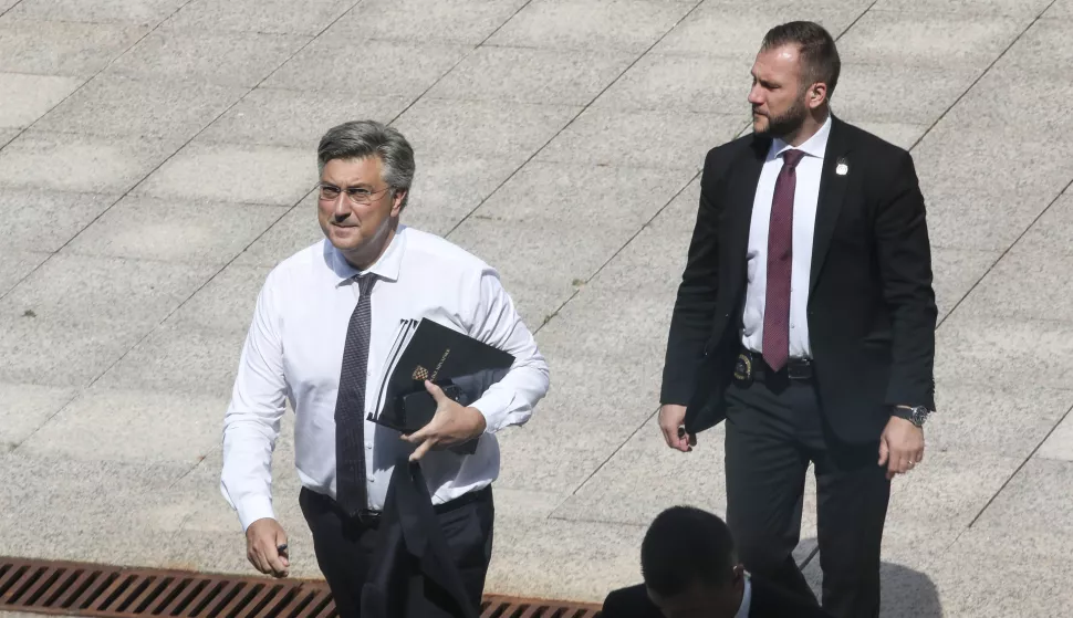 Zagreb, 22.08.2024. - Dolazak ministara na sjednicu Vlade RH. Na fotografiji Andrej Plenković.foto HINA/ Admir BULJUBA&Scaron;IĆ/ abu