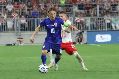 Osijek, 08. 09. 2024, Opus Arena, UEFA Nations League, nogometna utakmica Hrvatska - Poljska. Luka Modrić (10).snimio GOJKO MITIĆ