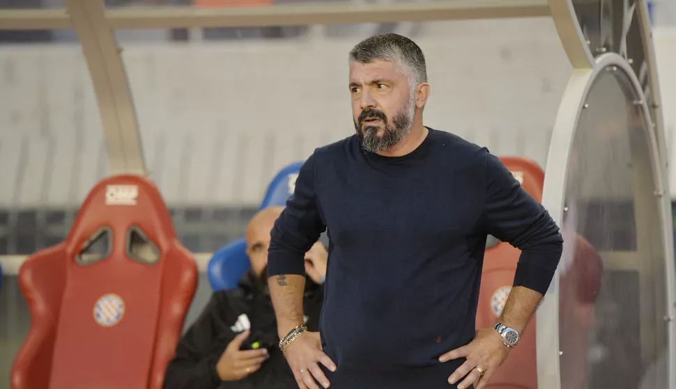 Split, 6.10.2024 - Utakmica 9. kola HNL-a Hajduk - Šibenik. Na slici Gennaro Gatuso. foto HINA/ Mario STRMOTIĆ/ MS