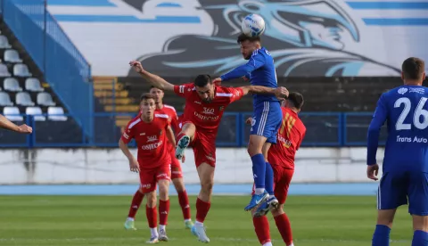 Osijek, 11. 10. 2024, Stadion Gradski vrt. Nogomet, Zrinski Osječko 1664 - Rude&scaron; (Zagreb). SuperSport Prva liga.snimio GOJKO MITIĆ