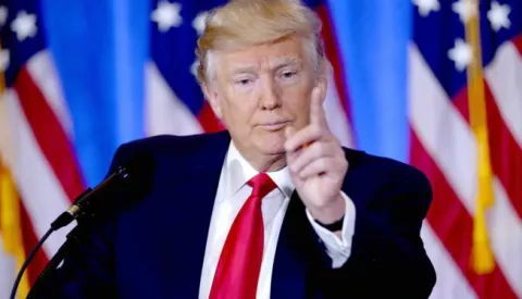 President-Elect Donald Trump holds his first press conference - New York President-Elect Donald Trump holds his first press conference since the 2016 election in New York City, 11th January 2017 Dennis Van Tine Photo: Press Association/PIXSELL------auto2 st color