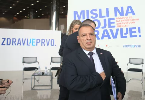 Zagreb.11.11.2024.Ministarstvo zdravstva  predstavilo je model organizacije preventivnih zdravstvenih pregleda.Na slici Vili Beroš.foto HINA/ Tomislav Pavlek/ tp