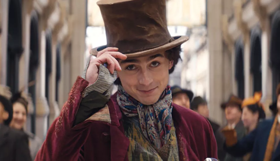 Timoth&eacute;e Chalamet kao Wonka
