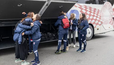 Zagreb, 18.11.2024 - Hrvatska ženska seniorska reprezentacija okupila se povodom zavr&scaron;nih priprema za nadolazeće Europsko prvenstvo. Foto Hina/ Dario GRZELJ/ dag