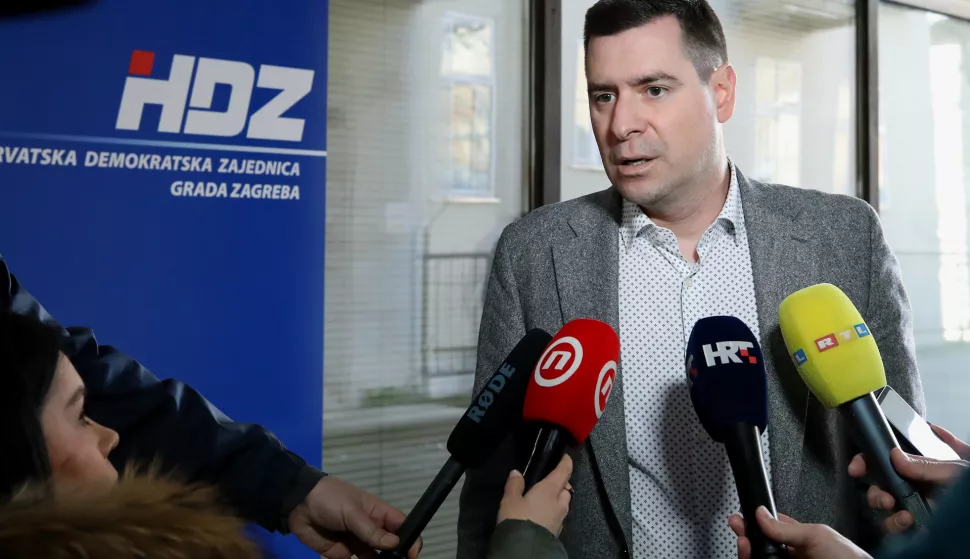 Zagreb, 20.03.2024. - Dolasci na sjednicu ?ireg Predsjedni?tva HDZ-a. Na fotografiji Mislav Herman. foto HINA/ Lana SLIVAR DOMINI?/ lsd