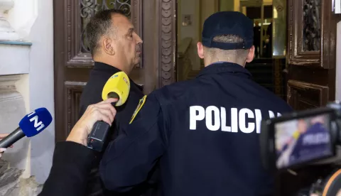 Zagreb, 15.11.2024 - Biv&scaron;i ministar financija Vili Beor&scaron;, Sa&scaron;a Pozder privedeni su istražnom sucu na Županijskom sudu u Zagrebu. Na slici Vili Bero&scaron;.foto HINA/ Damir SENČAR/ ds