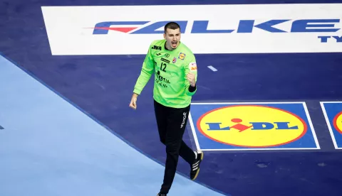 Matej MANDIC, Croatia vs Iceland, Men's EHF EURO 2024 Germany, Cologne, Germany, 22.01.2024, Mandatory Credit © Uros Hocevar/kolektiff