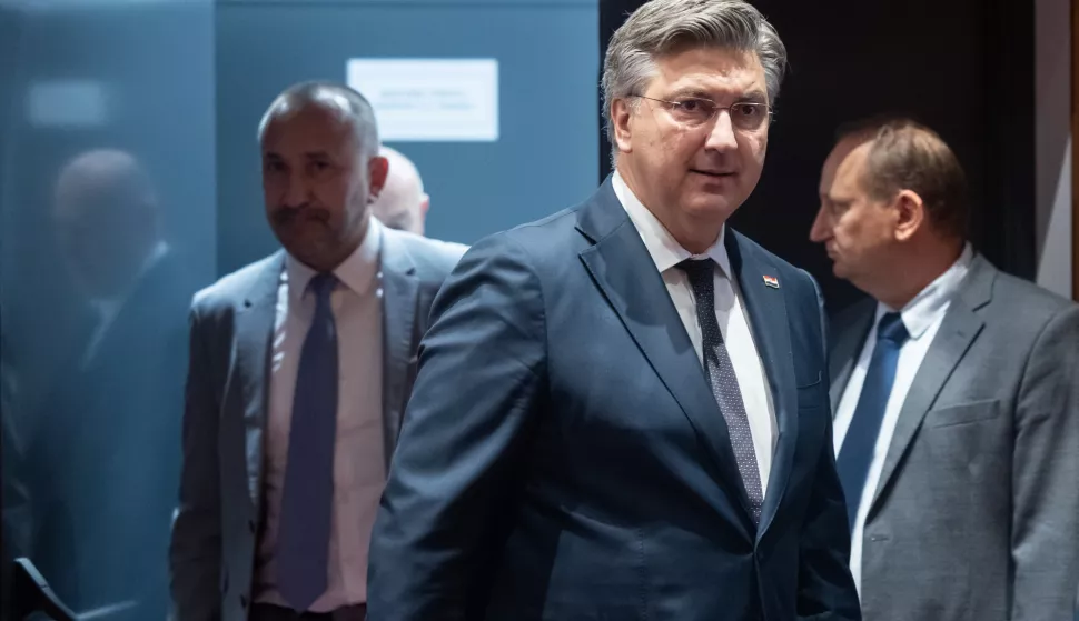 Zagreb, 03.12.2024. - U Hrvatskom saboru nastavkom sjednice započeo je Zahtjev oporbe za iskazivanjem povjerenja predsjedniku vlade Andreju Plenkoviću.Na fotografiji Andrej Plenković.foto HINA/ Edvard &Scaron;U&Scaron;AK/ es