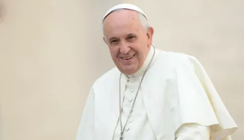 Pope Francis rides on the pope mobile during a general audience in St. Peter's Square at the Vatican, 22 October 2014. Photo: Andreas Gebert/dpa/DPA/PIXSELL