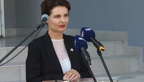 Dalj, 01. 08. 2021, Dalj, setnica, obiljezavanje 30 godina napada na Policijsku postaju u Dalju. Irena Petrijevcanin Vuksanovic.snimio GOJKO MITIĆ
