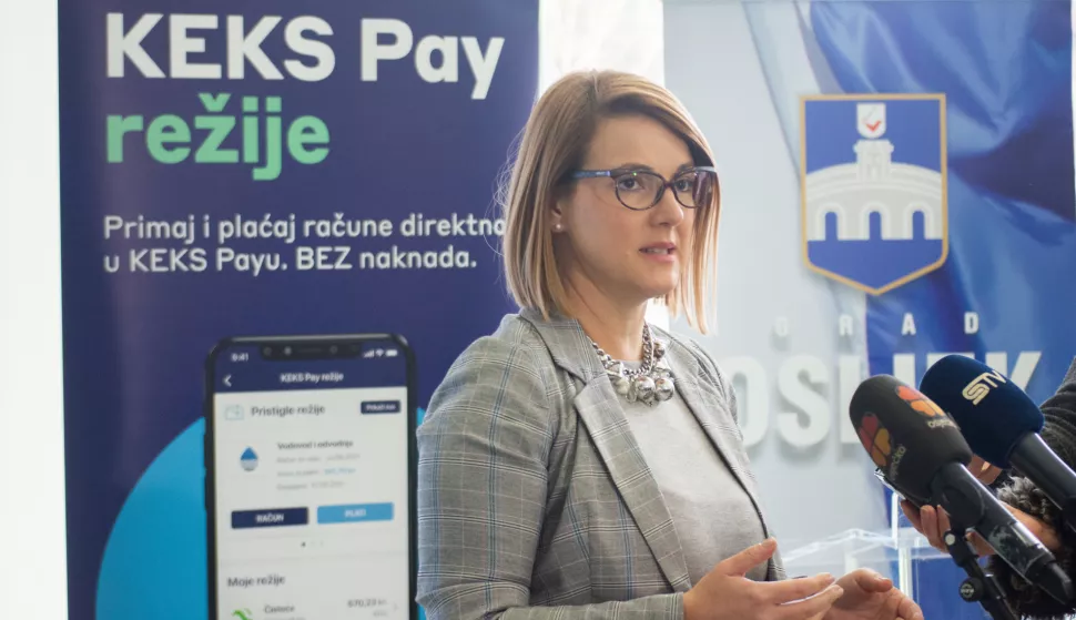 OSIJEK- 07.12.2021., Kulturni centar, prezentacija Keks pay aplikacije u gradski sustav, plaćanje režija.Foto: Andrea Ilakovac