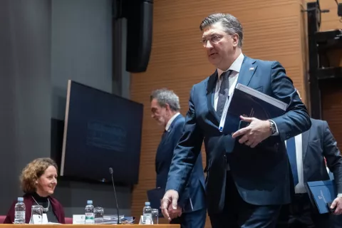 Zagreb, 15.01.2025. - Aktualnim prijepodnevom počela je 5. sjednica Hrvatskog sabora.Na fotografiji Andrej Plenković.foto HINA/ Edvard ŠUŠAK/ es