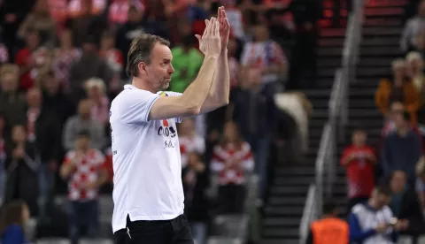 Zagreb, 15.01.2025 - Utakmica 1. kola skupine H Svjetskog prvenstva rukometa&scaron;a Hrvatska - Bahrain. Na slici izbornik hrvatske reprezentacije Dagur Sigurdsson.foto HINA/ Damir SENČAR/ ds