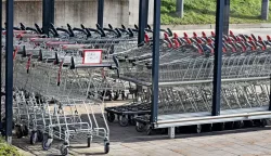 Vukovar, 31.01.2025. - Bojkot trgovina u Vukovaru. Na fotografiji Kaufland.foto HINA/ Gordan PANIĆ/ gp