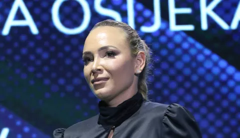 Osijek, 04. 02. 2025, Kulturni centar Osijek, Koncertna dvorana Franjo Krežma. 67. izbor najuspješnijih sportaša i sportskih koletiva grada Osijeka i OBŽ Sportaš godine 2024. Donna Vekić.snimio GOJKO MITIĆ