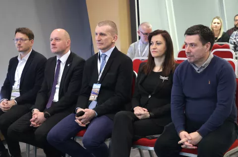 Osijek, 06. 02. 2025., Hotel Osijek, Clim Empower, konferencija, zelena tranzicija, Josip Miletić; Željko Vuković; Nataša Tramišak; Igor RužičkaSNIMIO BRUNO JOBST