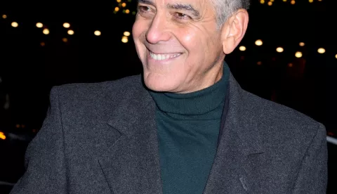 George Clooney at a press event announcing the complete Broadway cast of Good Night And Good Luck at the Wintergarden Theatre on February 6, 2025 in New York City. NYC, USA. Photo by MM/ABACAPRESS.COM Photo: MM/ABACA/ABACA