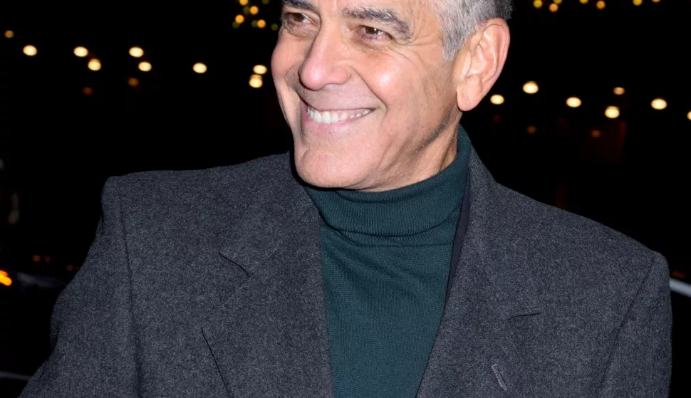 George Clooney at a press event announcing the complete Broadway cast of Good Night And Good Luck at the Wintergarden Theatre on February 6, 2025 in New York City. NYC, USA. Photo by MM/ABACAPRESS.COM Photo: MM/ABACA/ABACA