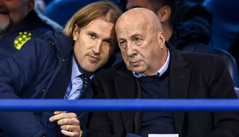 29.01.2025., stadion Maksimir, Zagreb - UEFA Liga prvaka, grupna faza, 8. kolo, GNK Dinamo - AC Milan. sportski direktor Marko Maric, predsjednik kluba Velimir Zajec Photo: Marko Lukunic/PIXSELL