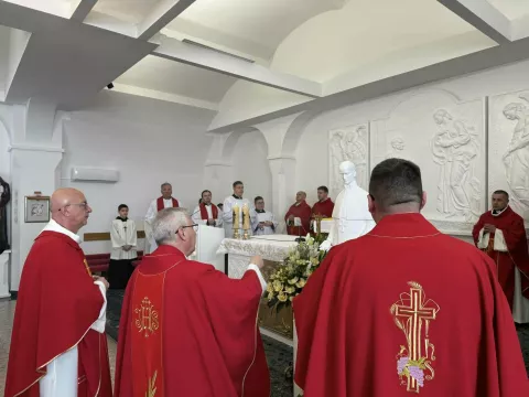 Četvrtu godinu zaredom u najmlađoj vinkovačkoj Župi, Župi bl. Alojzija Stepinca u vinkovačkom priradskom naselju Mirkovci slavi se Stepinčevo, a ususret slavlju služena je devetnica blaženiku, njihovom nebeskom zaštitniku.Devetnica je započela u prošlu subotu obilježena zajedništvom vjernika, svećenika i bogoslova, koji su zajedno slavili i častili svog nebeskog zaštitnika. Gosti su bili svećenici iz Vinkovaca.