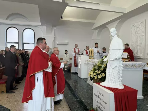 Četvrtu godinu zaredom u najmlađoj vinkovačkoj Župi, Župi bl. Alojzija Stepinca u vinkovačkom priradskom naselju Mirkovci slavi se Stepinčevo, a ususret slavlju služena je devetnica blaženiku, njihovom nebeskom zaštitniku.Devetnica je započela u prošlu subotu obilježena zajedništvom vjernika, svećenika i bogoslova, koji su zajedno slavili i častili svog nebeskog zaštitnika. Gosti su bili svećenici iz Vinkovaca.
