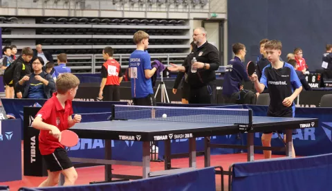 Osijek, 07. 02. 2025, SD Gradski vrt, velika dvorana. Stolni tenis, Croatia Cup. snimio GOJKO MITIĆ