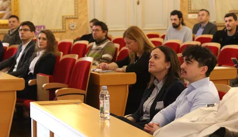 Osijek, 12. 02. 2025, Županijska 4, velika vijećnica. Poduzetnički obzor - edukacija o kibernetičkoj sigurnosti. Isnimio GOJKO MITIĆ
