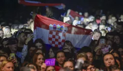 09.12.2023., Frankfurt - Hrvatska Noc, spektakularan koncert u Frankfurtu, 10 izvođača,10 sati glazbenog programa za 13 000 posjetitelja. Najvece je okupljanje Hrvata i njihovih prijatelja u iseljenistvu. Dogadjaj na koji se ceka cijelu godinu. Na koncertu u Frankfurtu veceras nastupaju najvece hrvatske glazbene zvijezde: Petar Gra&scaron;o, Prljavo kazaliste, Jole, Jelena Rozga, Mate Bulic, Zlatko Pejaković, Crvena jabuka, Miroslav &Scaron;koro, Mladen Grdovic, Sinisa Vuco. Tisuce Hrvata i njihovih gostiju koji u Frankfurt dolaze iz Novog Zelanda, SAD, Europe i cijelog svijeta. Photo: Igor Soban/PIXSELL