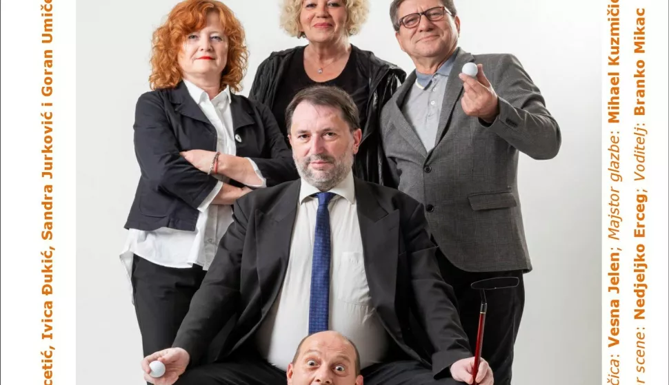 Komedija "Pohlepa moćnika" u Belišću, plakat