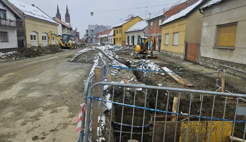 ĐAKOVO - ULICA MATIJE GUPCE, GUPČEVA, REKONSTRUKCIJA, VELJAČA 2025.