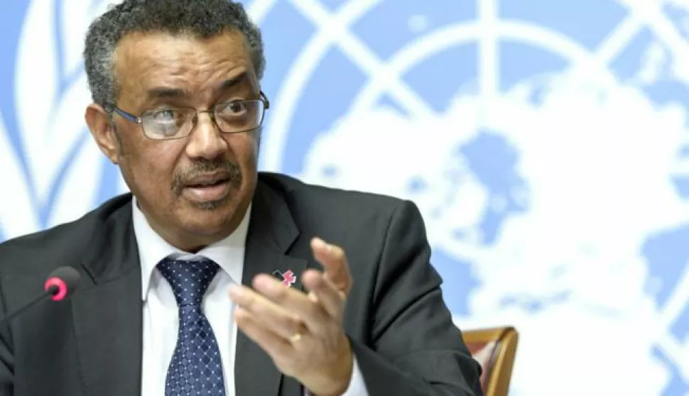 epa05985748 Ethiopian politician Tedros Adhanom Ghebreyesus, newly elected director general of the World Health Organization (WHO), answers questions of the journalists about his election at the European headquarters of the United Nations in Geneva, Switzerland, 24 May 2017. EPA/MARTIAL TREZZINI
