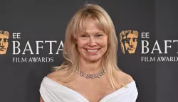 Photo by: James Warren/Famous/starmaxinc.comSTAR MAX&copy;2025ALL RIGHTS RESERVEDTelephone/Fax: (212) 995-11962/16/25Pamela Anderson at the 2025 EE BAFTA Film Awards at The Royal Festival Hall on February 16, 2025 in London, England. Photo via Newscom Photo: James Warren/Famous/starmaxinc.c/NEWSCOM