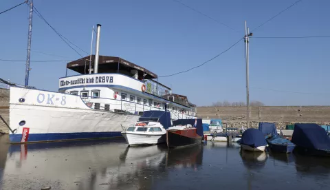 Osijek, 19. 02. 2025., Zimska luka, led, hladnoća, zimske temperature, šetnja, slobodnjak slobodnjaciSNIMIO BRUNO JOBST