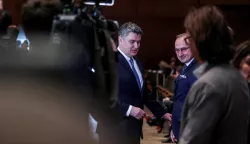 29.02.2020., Zagreb - U Koncertnoj dvorani Vatroslav Lisinski Predsjednik Republike Zoran Milanovic nazocio je svecanoj promociji diplomanata Pravnog fakulteta Sveucilista u Zagrebu. Predsjednik RH Zoran Milanovic i Gordan Grlic Radman.r Photo: Slavko Midzor/PIXSELL