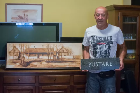 ANTUNOVAC- 28.07.2021., Branko Vadlja, udruga Korijeni Pustara, projekt "Pustaraški ćošak".Foto: Andrea Ilakovac