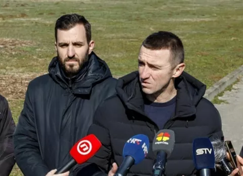 Ivan Penava, gradonačelnik VukovaraDomagoj Bilić, potpredsjednik DP Vukovar i direktor Komunalca