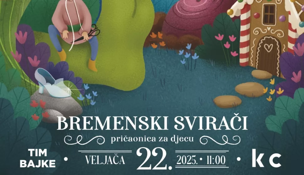 U Kulturnom centru Osijek u subotu se održava nova pričaonica za djecu pod nazivom Bremenski svirači.