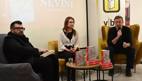 RIJEKA 19.02.2025. Predstavljanje novog romana "Nevini" autorice Ene Katarine Haler, VBZ. Snimila: Ana Krizanec