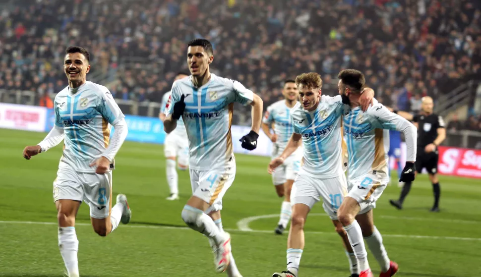 Rijeka, 22.02.2025 - Utakmica 23. kola HNL-a Rijeka - Dinamo. fotto HINA/ Miljenko KLEPAC/ ik