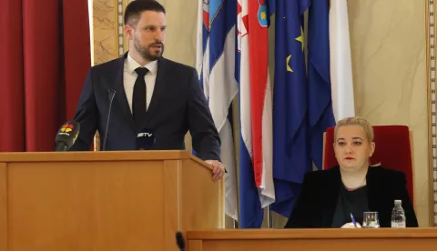 Osijek, 25. 02. 2025, Županijska 4, Sjednica Gradskog vijća. Ivan Radić.snimio GOJKO MITIĆ