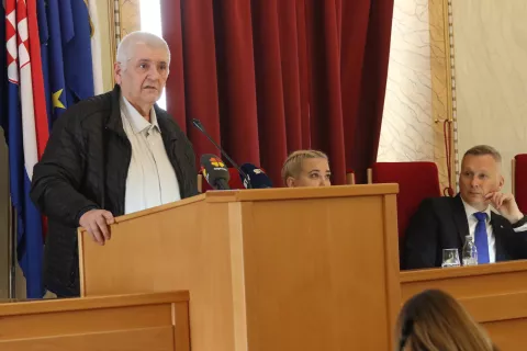 Osijek, 25. 02. 2025, Županijska 4, Sjednica Gradskog vijća. Anto Đapić.snimio GOJKO MITIĆ