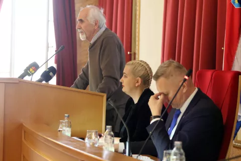Osijek, 25. 02. 2025, Županijska 4, Sjednica Gradskog vijća. Drago Šerićsnimio GOJKO MITIĆ