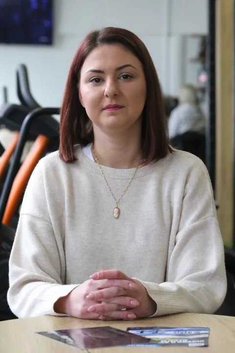 Osijek, 26. 02. 2025, Radićeva 58. Likovno sportaka radionica, u organizaciji MLU Osijekk i Sportske akademije. Kristina Delalić Vetengl.snimio GOJKO MITIĆ