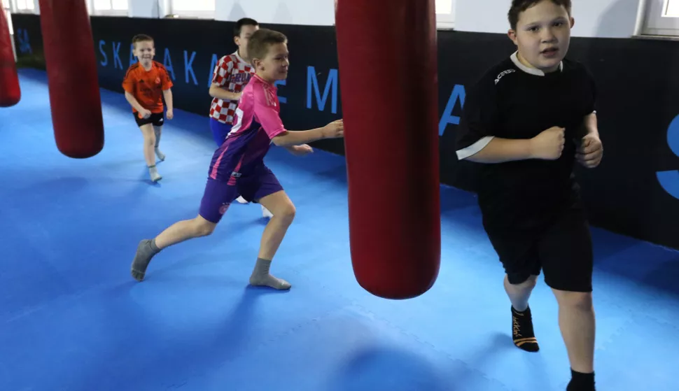 Osijek, 26. 02. 2025, Radićeva 58. Likovno sportaka radionica, u organizaciji MLU Osijekk i Sportske akademije.snimio GOJKO MITIĆ