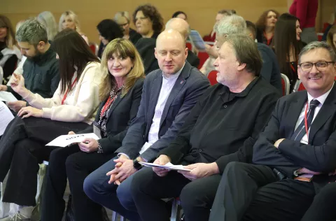 Osijek, 26. 02. 2025., Hotel Osijek, XVII. HSNF, Hrvatski simpozij o nastavi fizike, Josip Miletić - zamjenik županaSNIMIO BRUNO JOBST