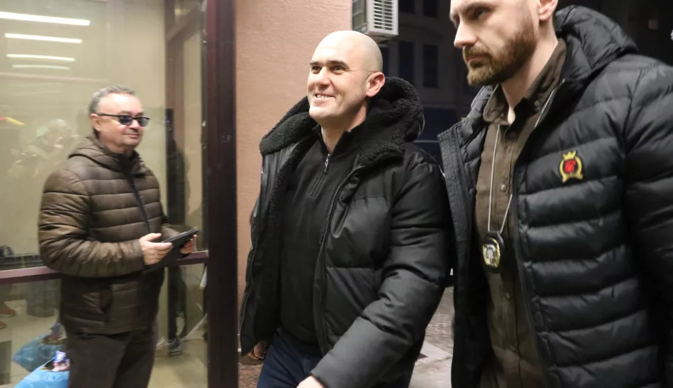 Osijek, 26. 02. 2025, Općinsko državno odvjetništvo u Osijeku. Privođenje Josipa Dabre.snimio GOJKO MITIĆ