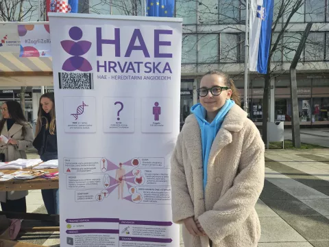 Ana Prica, studentica medicine na obilježavanju Međunarodnog dana rijetkih bolesti, 28.2.2025.
