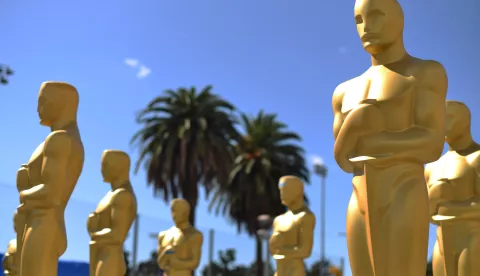 89th Annual Academy Awards - Preparations Continue Oscar statues are seen as preparations continue for the 89th Academy Awards in Los Angeles, California, on February 22, 2016. Hahn Lionel/ABACA USA Photo: Press Association/PIXSELL